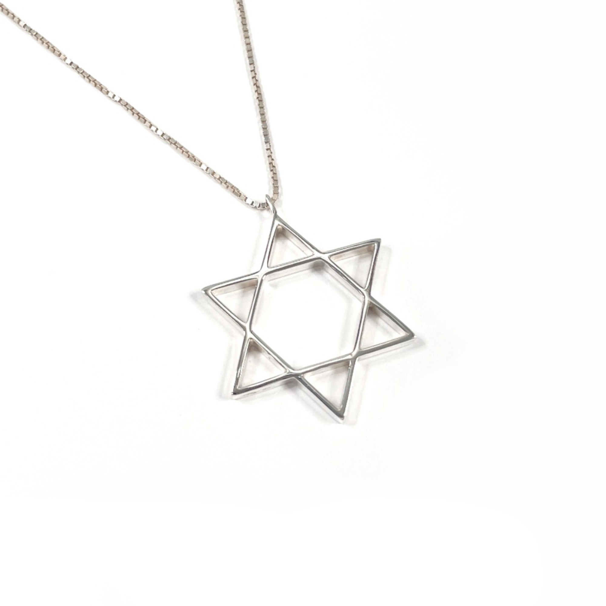 Gucci Star Of David Necklace, Sterling Silver 925, Unisex